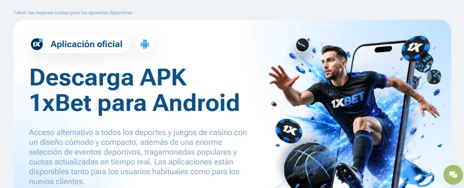 Descarga segura del APK de 1xBet